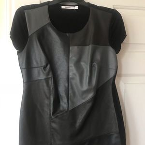 Front Leather Shirt